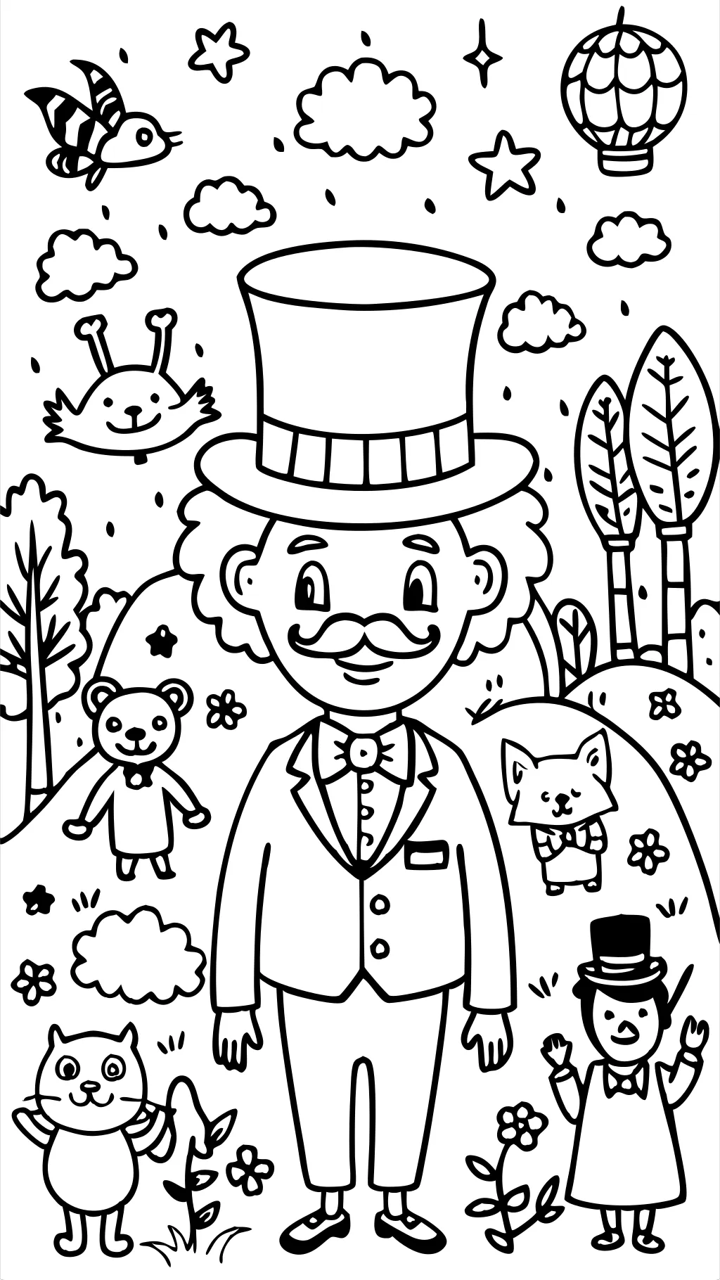 dandys world coloring page